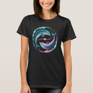 T-shirt Dauphin Mer Océan Animaux Coloré Faune