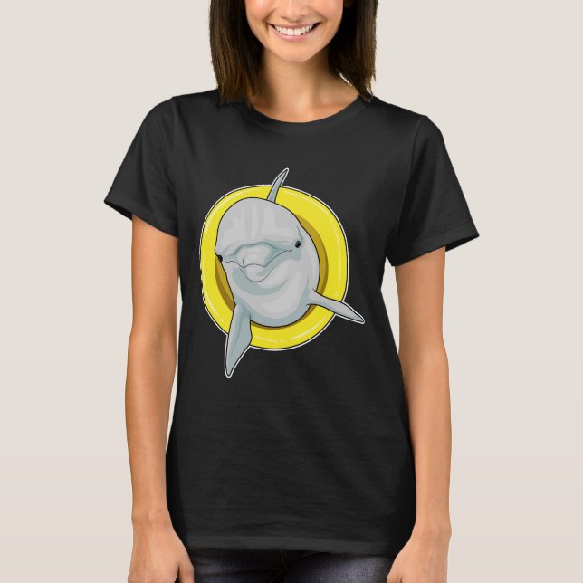 T-shirt Dauphin natation Lifebuoy (Devant)