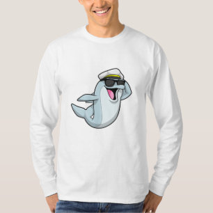 T-shirt Dauphin policier avec casquette de police