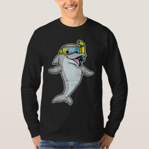T-shirt Dauphins Baleines Mignons Dauphin Snorkel Baleine