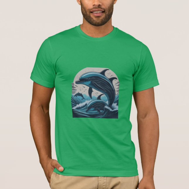 T-shirt Dauphins Majestic Splash (Devant)