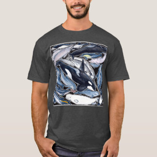 T-shirt Dauphins orques bélugas narvals et glaces