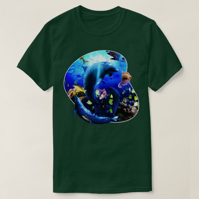 T-shirt Dauphins sous-marins 5 (Design devant)