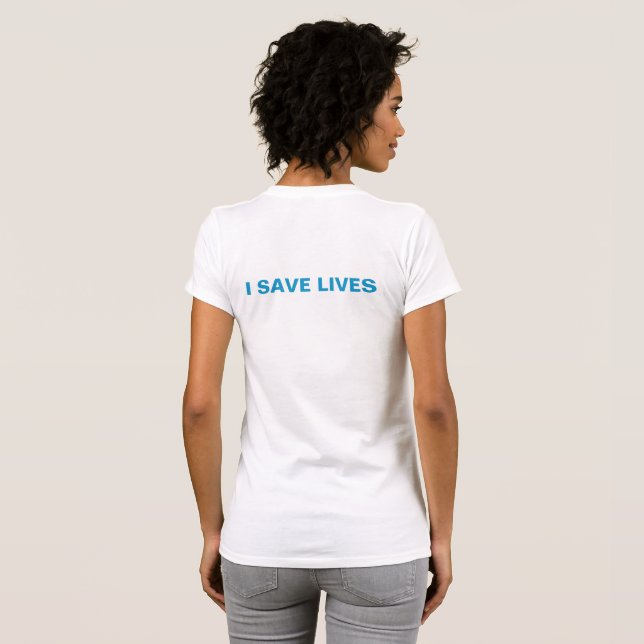 T-shirt d'auto-défense mince pour femmes (Dos entier)