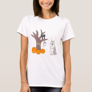 T-shirt d'automne de Schnauzer