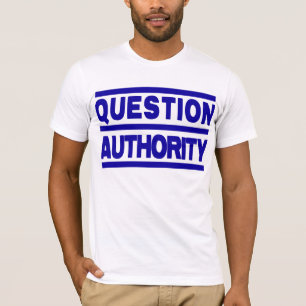 T-shirt d'autorité de question