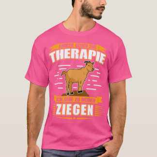 T-shirt D'Autres Vont À La Thérapie Je Vais À Mes Chèvres