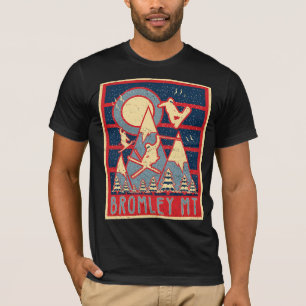 T-shirt d'aventure de ski de Bromley Mountain Retr