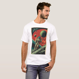 T-Shirt d'Aventure Espace Rétro - Vintage Sci-Fi A