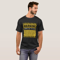 T-shirt d'avertissement de déclencheur de flocon