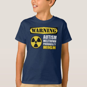 T-shirt d'avertissement de fusion d'autisme