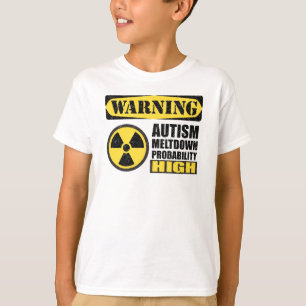 T-shirt d'avertissement de fusion d'autisme