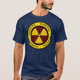 T-shirt d'avertissement de rayonnement de