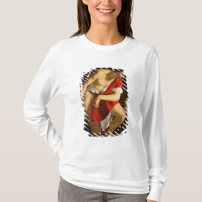 T-shirt David contemplant la tête de Goliath (Devant)