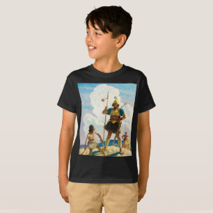 T-shirt David et Goliath, 1940 par Newell Convers Wyeth