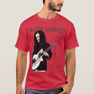 T-shirt David Lindley Brown vintage