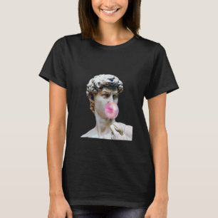 T-shirt David Michelangelo avec Bubblegum Statue Art Man W