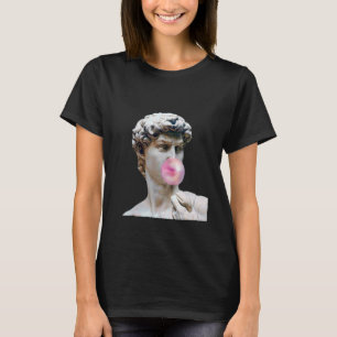 T-shirt David Michelangelo avec Bubblegum Statue Art Man W
