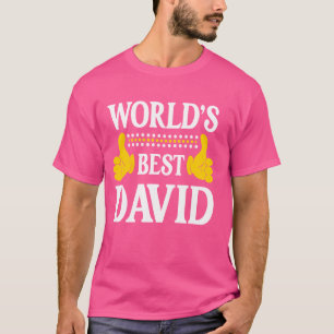 T-shirt David Nom de famille Équipe drôle de famille Nom d