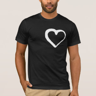 T-shirt David Rose Inspiré Spray Peint Coeur Designer
