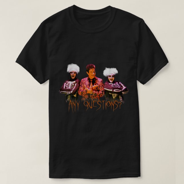 T-shirt David S Citrouilles Toute Question V Classique (Design devant)