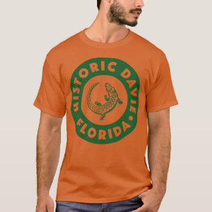 T-shirt Davie Florida Circle Green