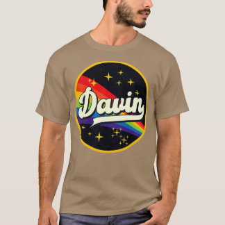T-shirt Davin Rainbow Dans Le Style Vintage Espace