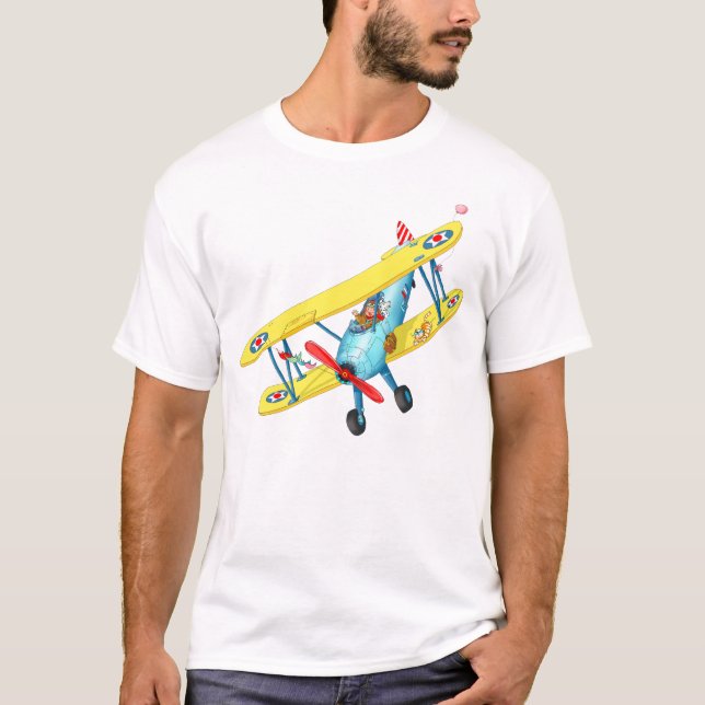 T-shirt d'avion d'enfants (Devant)
