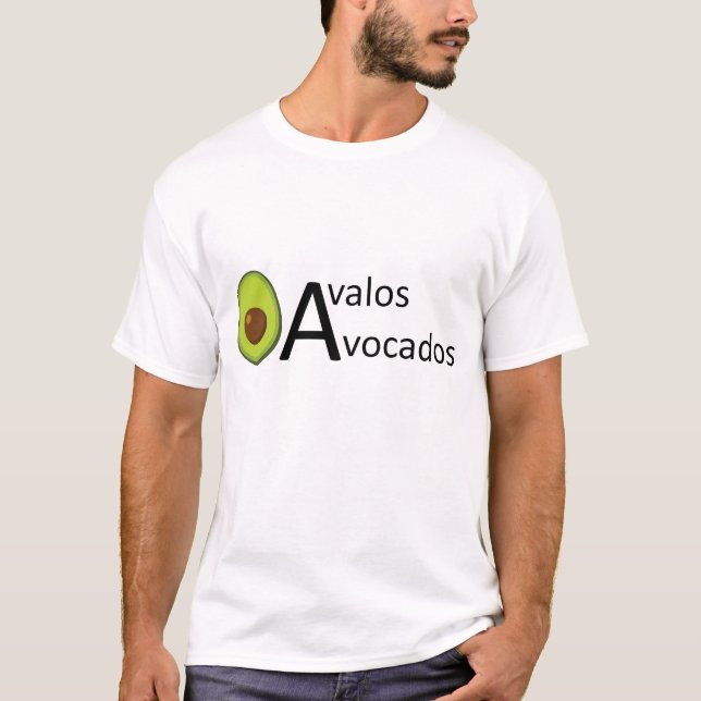 T-shirt d'avocat d'Avalos d'hommes (Devant)