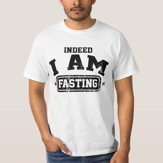 T-shirt Dawah de jeûne - en effet je jeûne (Devant)