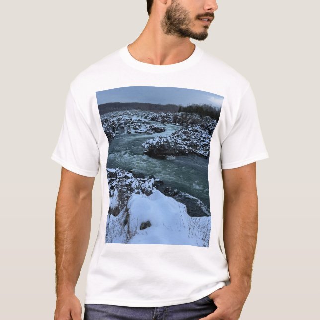 T-shirt Dawn Cascade : Great Falls Morning Tee (Devant)