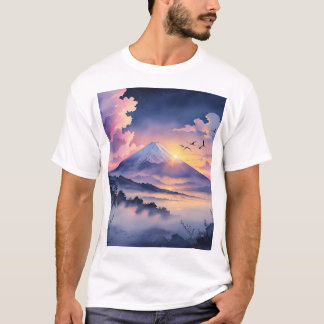 T-shirt Dawn of Hope at Mount Fuji 