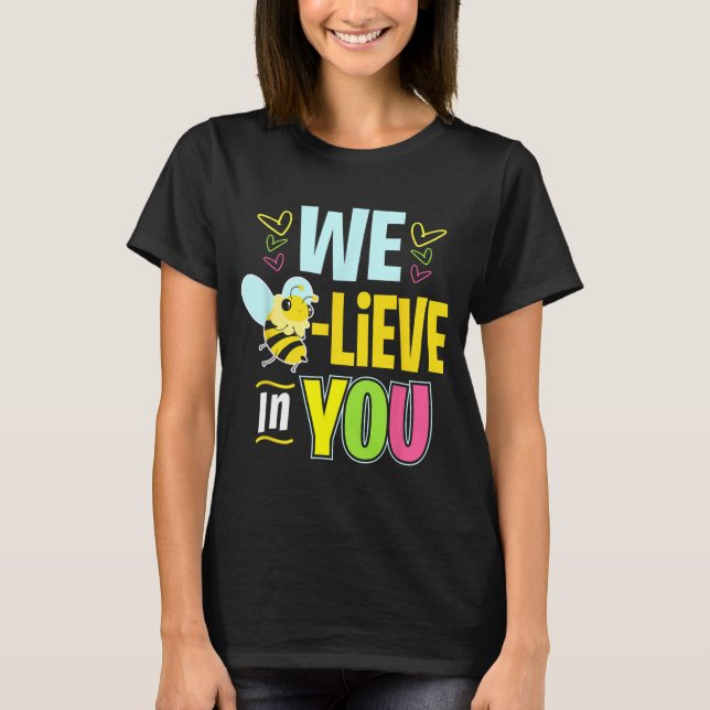 T-shirt Day Bee Test Chemises Pour Les Femmes Enseignant C (Devant)
