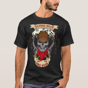 T-shirt Daytona Beach Bike Week 2023 Cowboy Skull