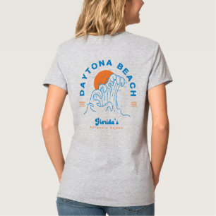 T-SHIRT DAYTONA BEACH FLORIDA VACANCES D'ÉTÉ VAGUES