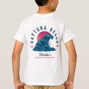 T-SHIRT DAYTONA BEACH FLORIDA VACANCES D'ÉTÉ VAGUES