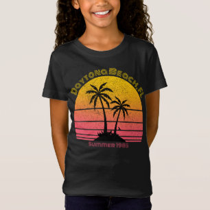 T-Shirt Daytona Beach Palms de coucher de soleil rétro