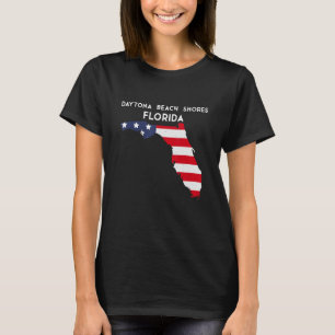 T-shirt Daytona Beach Shores Floride USA State America Tra
