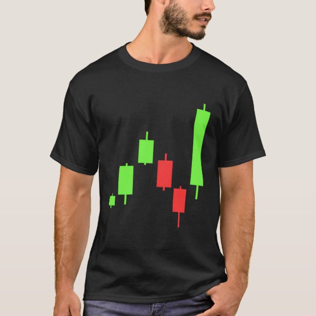 T-shirt Daytrading Marchés Stocks Chandeliers Pour Les Tra (Devant)