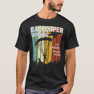 T-shirt Db Cooper Pour Hommes Skydiving Academy