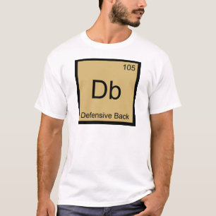 T-shirt Db - Élément chimique Defensive Back symbole T-shi