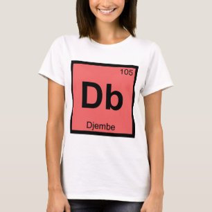 T-shirt Db - Symbole de tableau périodique de la chimie de