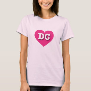 T-shirt DC Hot Pink Heart - J'aime DC