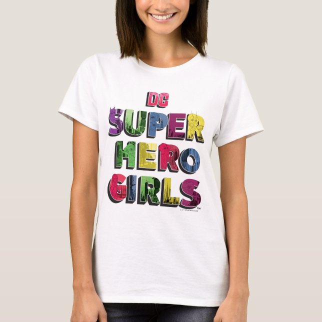 T-shirt DC Super Hero Girls City Letters (Devant)