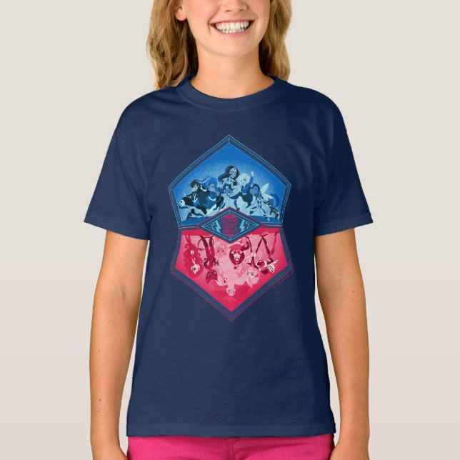 T-shirt DC Super Hero Girls Teamwork Bataille (Devant)