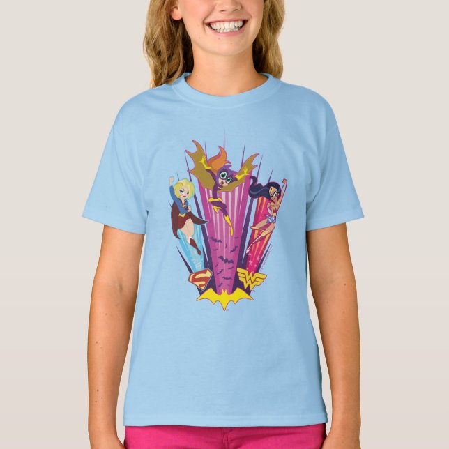 T-shirt DC Super Hero Girls Trio (Devant)