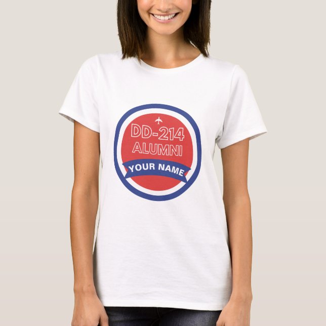 T-shirt DD-214 Alumni Retraite personnalisée de la force a (Devant)