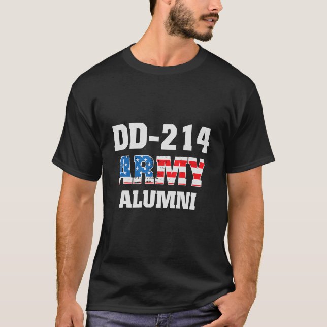 T-shirt Dd 214 Anciens Anciens Combattants Drapeau América (Devant)