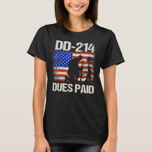 T-shirt Dd-214 Frais Payés Dd214 Soldat Vétérinaire