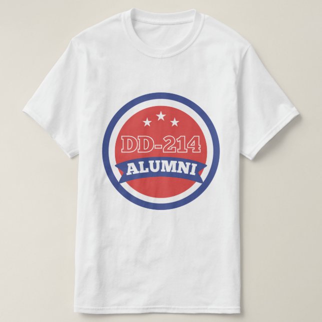 T-shirt DD-214 Retraite militaire vétéran de l'Armée de te (Design devant)